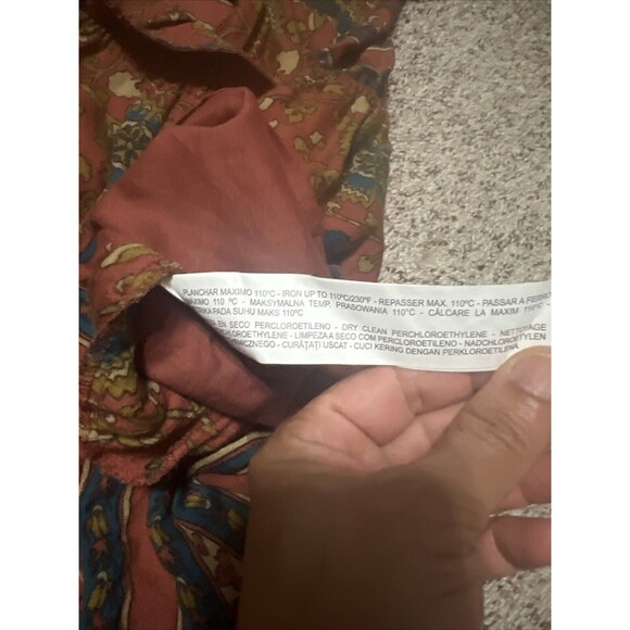 Zara Floral Crossover Jumpsuit Romper Size L V Neck  From Trafaluc Colle… - Picture 11 of 12